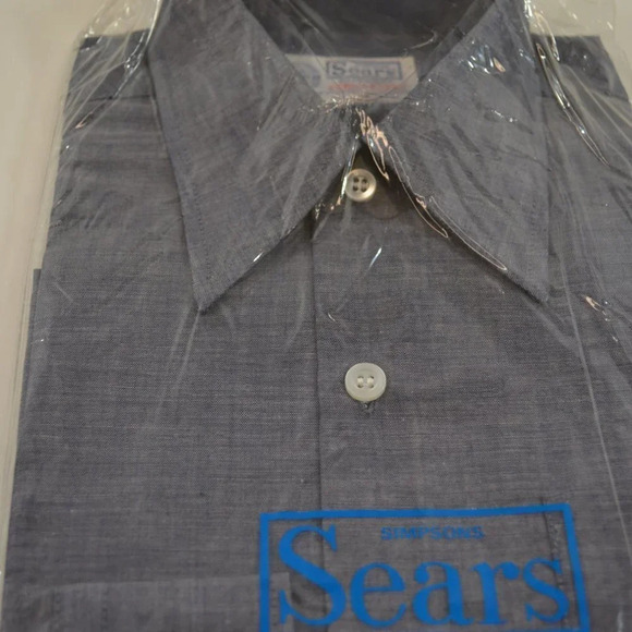 Sears Boys Collared Shirt Size 12  Vintage NEW - Picture 7 of 7